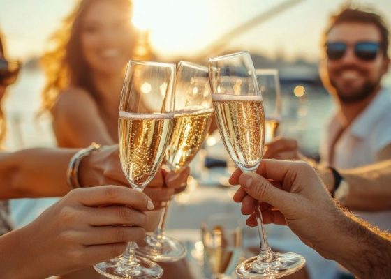 Vang sủi sparkling wine cho tiệc chúc mừng